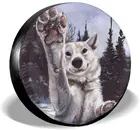 Чехол для запасных шин с принтом Foruidea Волчья лапа, водонепроницаемый пыленепроницаемый чехол для шин, персонализированный Чехол для шин аниме, дорожная сумка для хранения