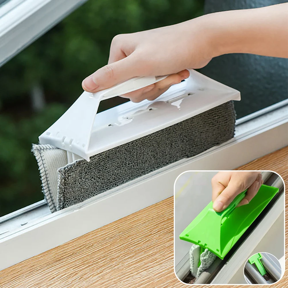 

Инструмент для очистки оконных пазов, креативная салфетка для очистки окон, Чистящая Щетка для окон, зеркальная щетка, паз