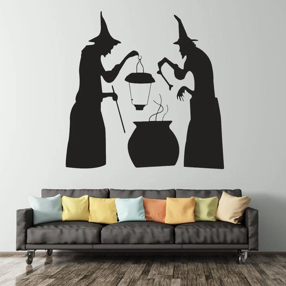 

Spooky Stickers Wall Decals Home Decor Theme Decals Witch Decor