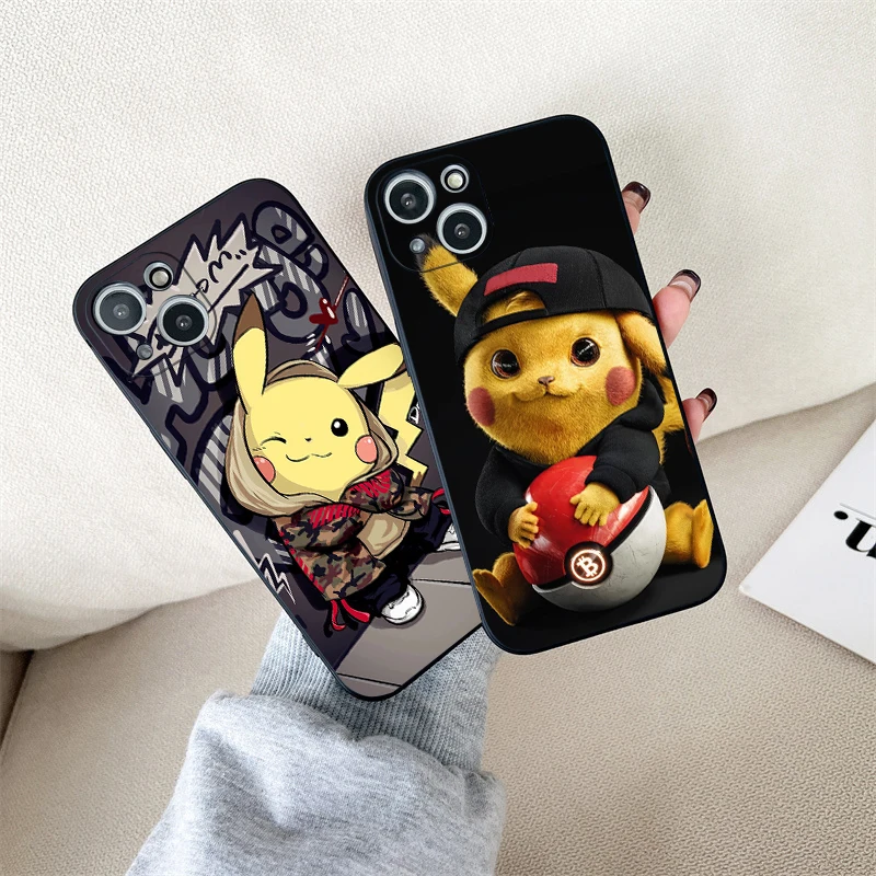 

Pokemon Pikachu Monster Pika Sprite For Apple iPhone 13 Mini 12 11 Pro MAX X XS XR 7 8 6 6S Plus SE 2020 Soft TPU Phone Case