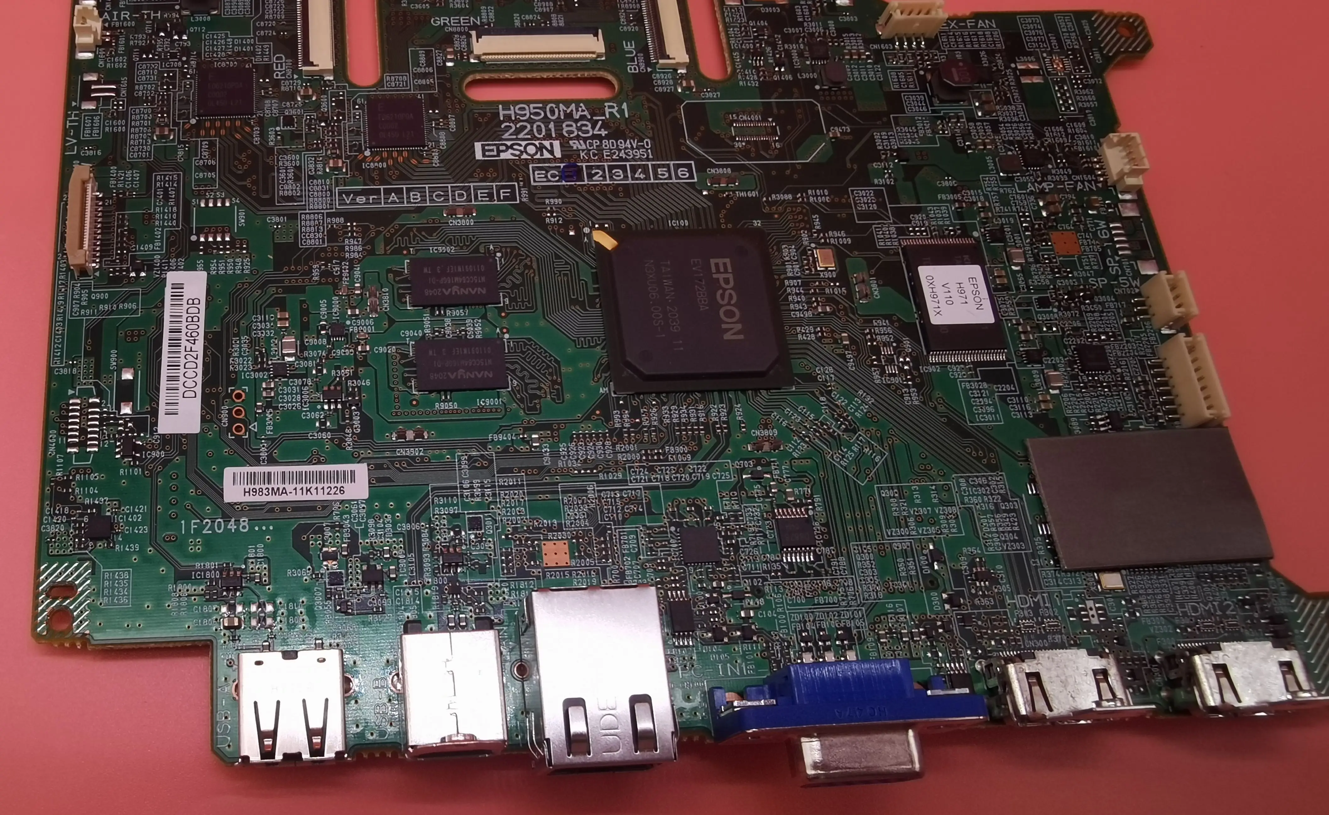 Материнская плата проектора H950MA(H983)/печатная для EPSON EB-W49 PowerLite W49