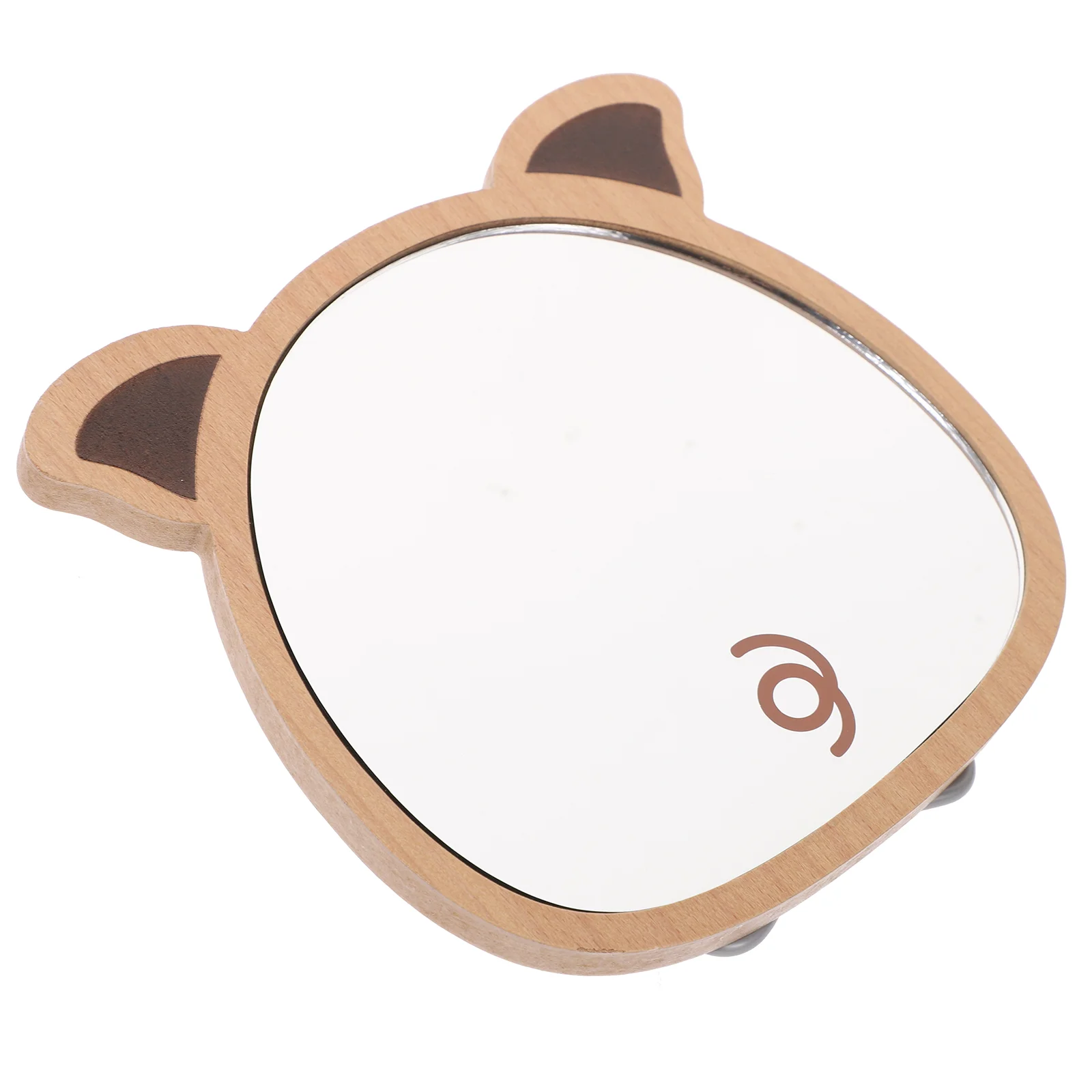 

Mirror Vanity Makeup Wooden Sided Table Travel Foldable Compact Bathroom Wood Double Make Decorative Desktop Tabletop Handheld