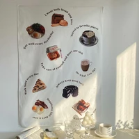 %e2%80%8bins afternoon tea bread food wall hanging cloth home decorative tablecloth aesthetic background photo props tapestry 5676cm