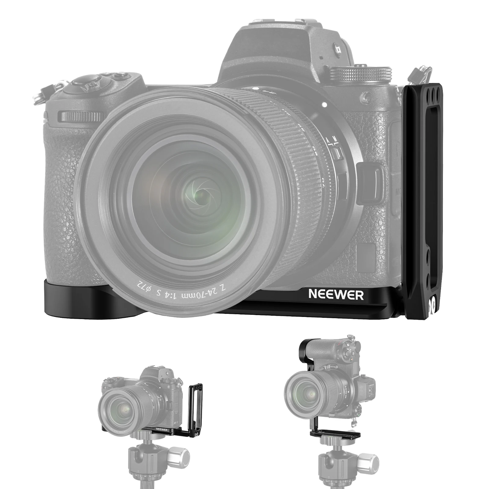 

NEEWER быстросъемный кронштейн для камеры L совместим с Nikon Z5 Z6 Z7 Z6 II Z7 II, l-образная пластина для камеры из алюминиевого сплава