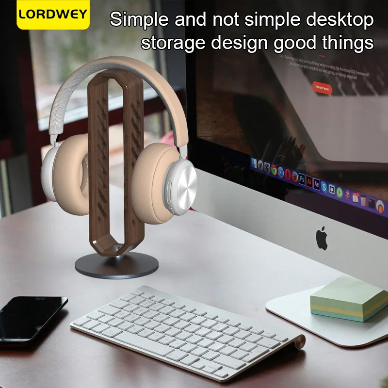 Универсальная деревянная подставка для наушников