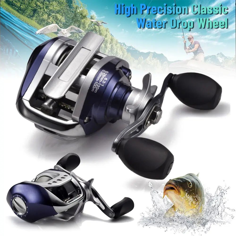 

Металлическая головка LV100 или аналогично, магнитный тормоз, противоскользящая линия, колесо для приманки, 11-осевое колесо, Рыболовная катушка, капельное колесо