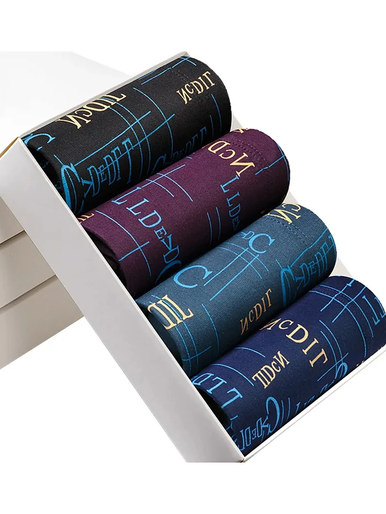 

Plus Size 6XL 7XL Male Panties Modal Boxers Underwear Comfortable Breathable Men's Underpants Fashion Printed Brand Shorts