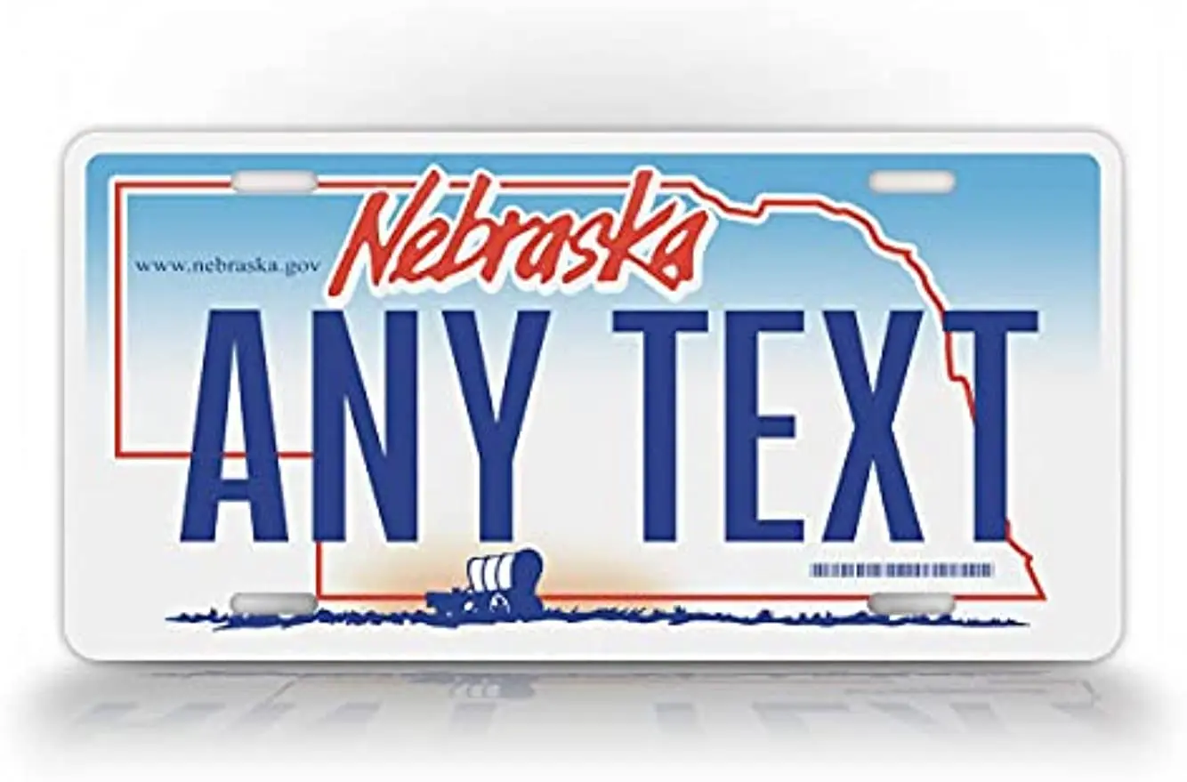 

Custom 2005-2010 Nebraska State License Plate NE Nebraska State Outline Replica Tag-Wall Decoration Metal Wall Sign