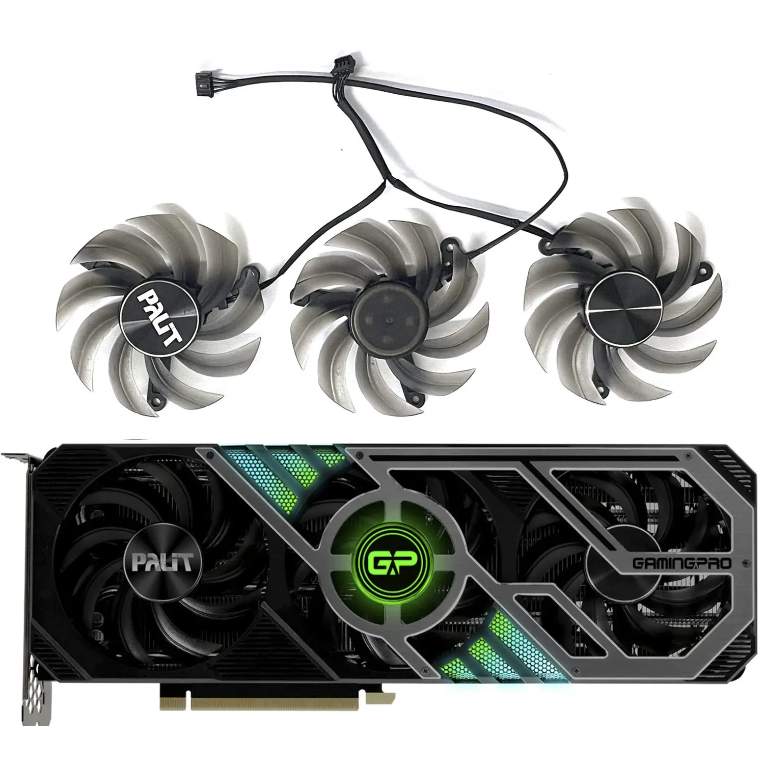 82 мм FD8015U12D TH8015S2H-PC001 RTX3080TI вентилятор GPU для Palit GeForce RTX 3060 Ti 3070 3070Ti 3080 3080Ti охлаждаемый графический вентилятор