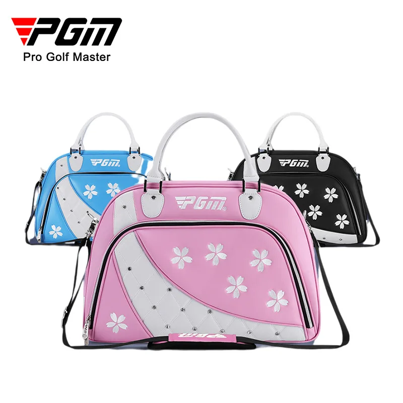 

Женские сумки для гольфа PGM, вместительные кожаные сумки для одежды для гольфа, водонепроницаемая сумка для гольфа, двухслойные спортивные ...