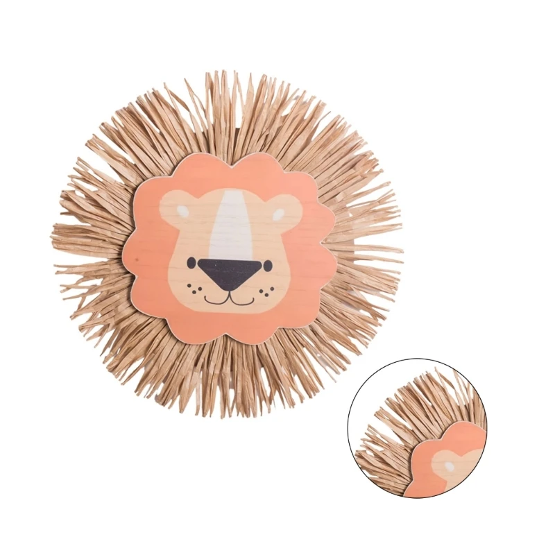 Ручные работы мультяшные львы подвески украшения хлопковая нить плетение головы