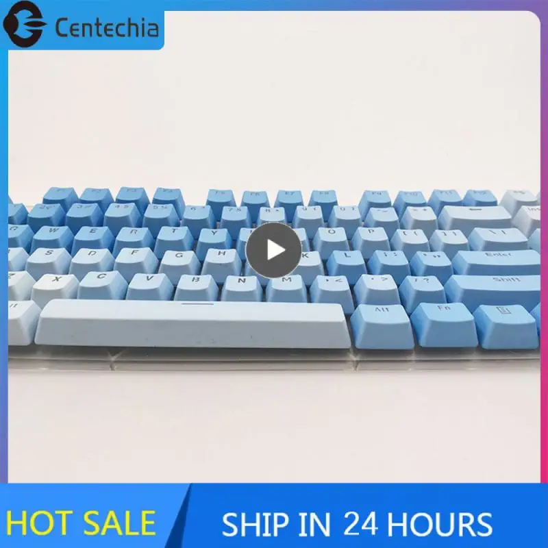 

Universal Mechanical Keyboard 104 Keys Transparent Gradual Change Keycap Backlight Ergonomics For Use Laptops Laptop Accessories