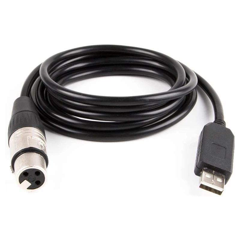 

USB кабель контроллера Dmx, адаптер интерфейса Dmx, сцсветильник щение, диско светильник свет, Dj Dmx512, USB, праздвечерние чный свет, s-образный кабел...