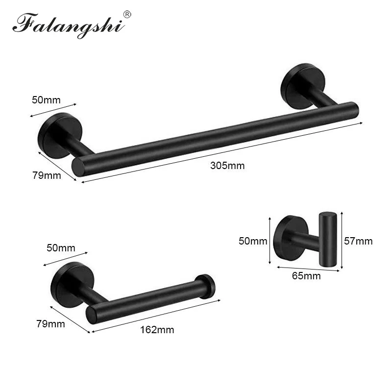 bathroom black towel bar robe hooks clothes coat hanger toilet paper holder wall bathroom hardware sets organization wb8862 free global shipping