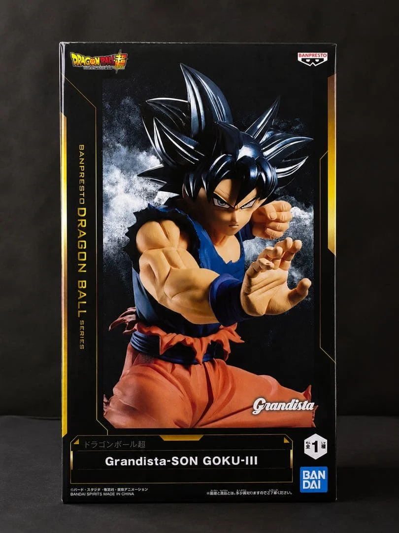 Фото Оригинальные коллекционные фигурки Banpresto Dragon Ball Super Anime Grandista Ultra Instinct Goku из ПВХ, DBZ №1
