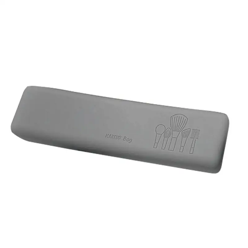 

Silicone Makeup Brush Holder Cosmetic Brushes Holder Organizer Soft Cosmetic Bags Portable Silicone Beauty Brushes Storage Pouch