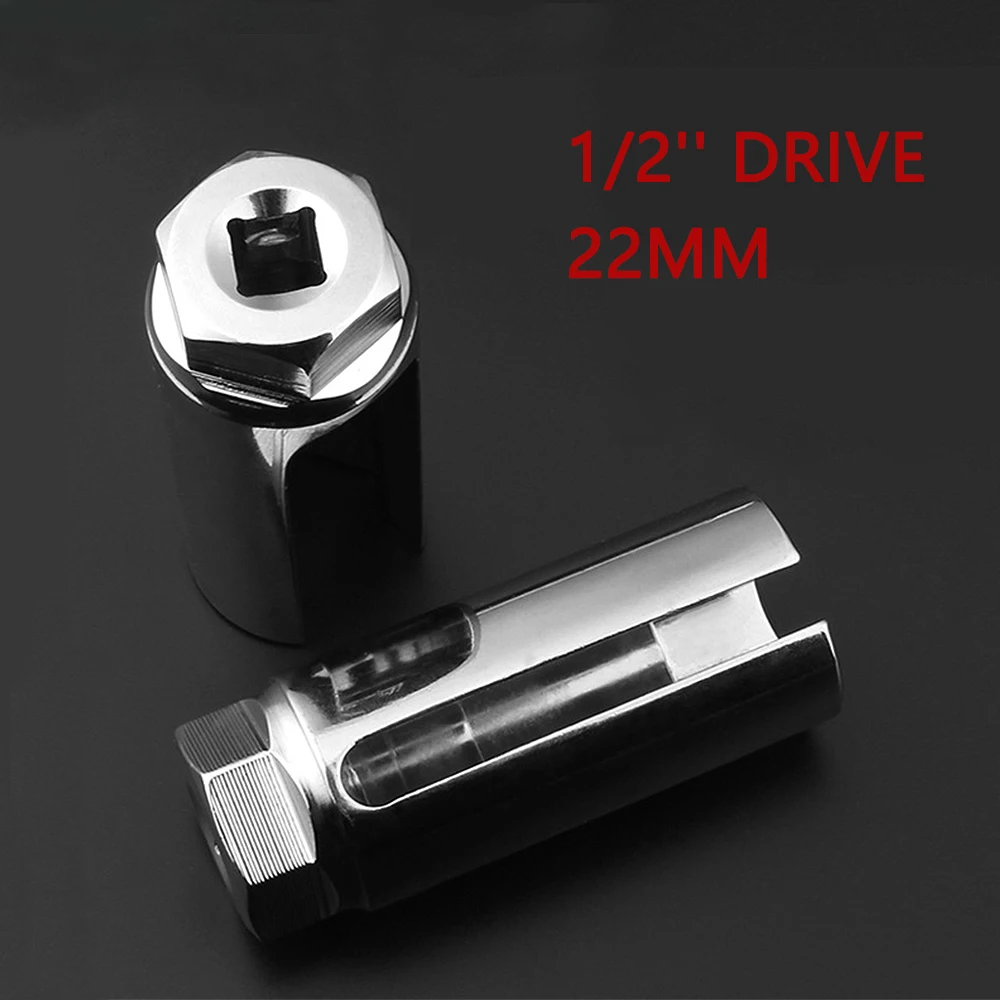 

22mm 1/2" Drive Lambda Oxygen Sensor Removal Socket Tool Special Removal Tool For Induction Sleeve