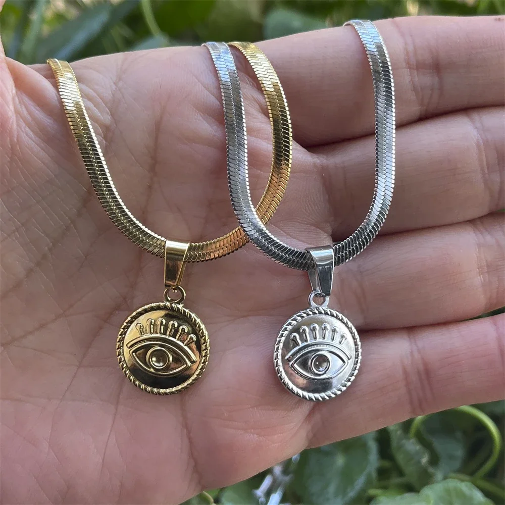 Цепочки с лезвиями из нержавеющей стали золотого/серебряного цвета круглые