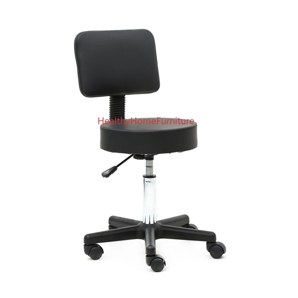 Вращающийся на 360 градусов круглый пластиковый Регулируемый салонный стул барный стул с спинкой вращающиеся подъемные стулья