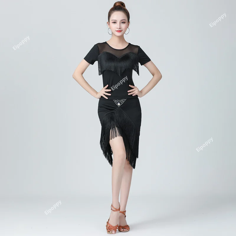 Футболка женская с коротким рукавом Одежда для танцев и соревнований на сцене