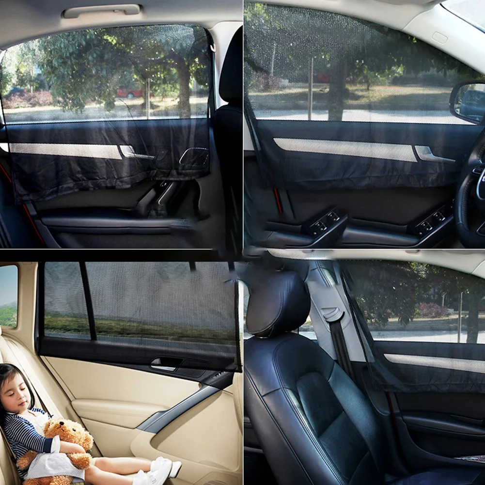 

Car Sunshade Curtains For Auto Front Rear Magnetic Parts SUVs Shades Side