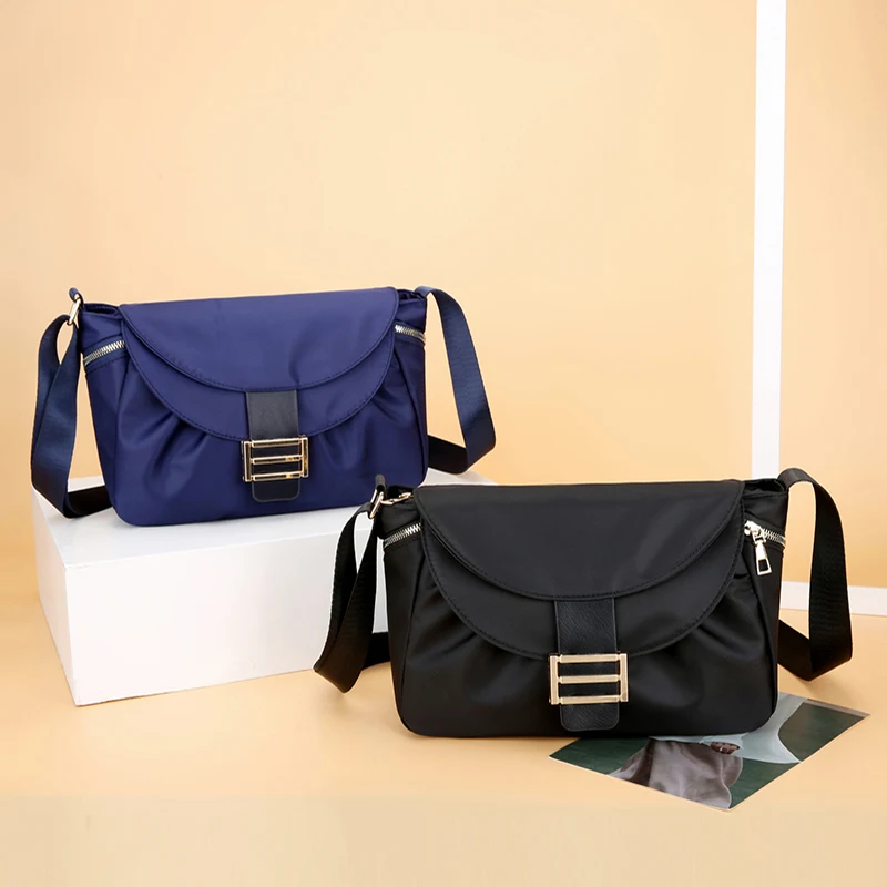 

Luxury Designer Handbag Women's Bag Nylon Shoulder Bag Messenger Bags for Women Multi-layer Zipper Purse Female Mobile Phone Bag