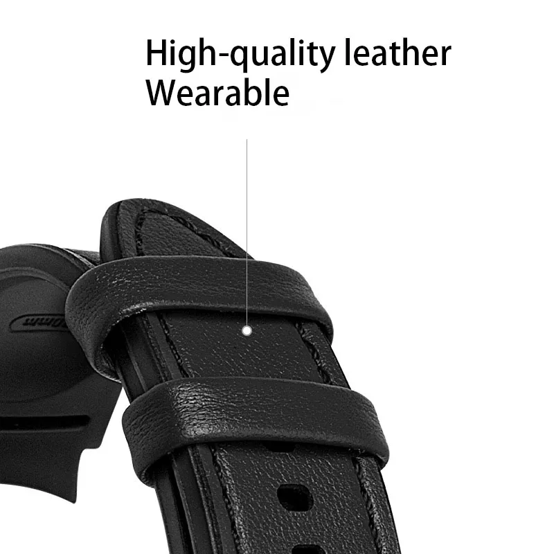20mm Watch Strap for Samsung Watch 4 5 40mm 44mm Bracelet for Samsung Galaxy Watch 5 Pro Classic 42mm 46 Silicone+leather Bands