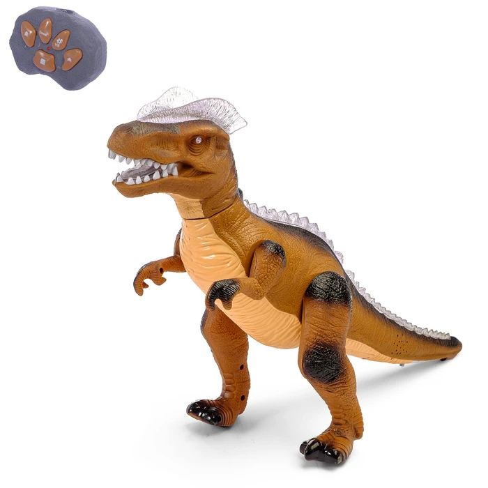 Динозавр радиоуправляемый T-Rex световые и звуковые эффекты работает от батареек