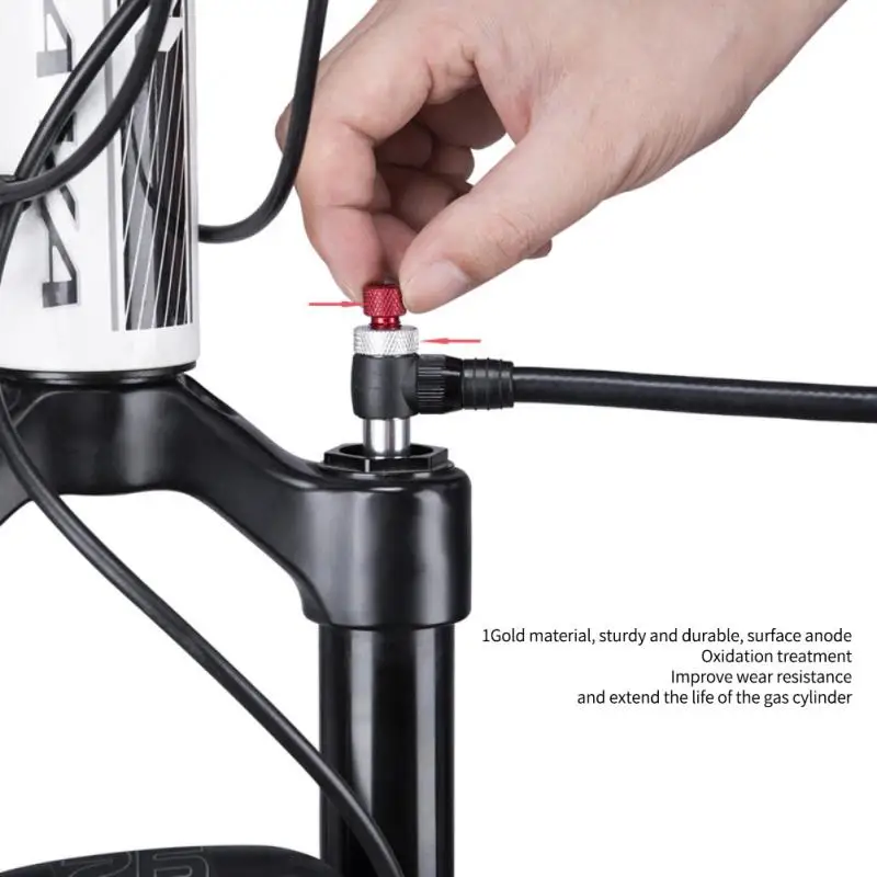 

Bike Fork Air Pump Handheld High-pressure Bike Tire Pump Shock Carry Inflator Basketball Foot Inflator Mountain Bicycle Tools