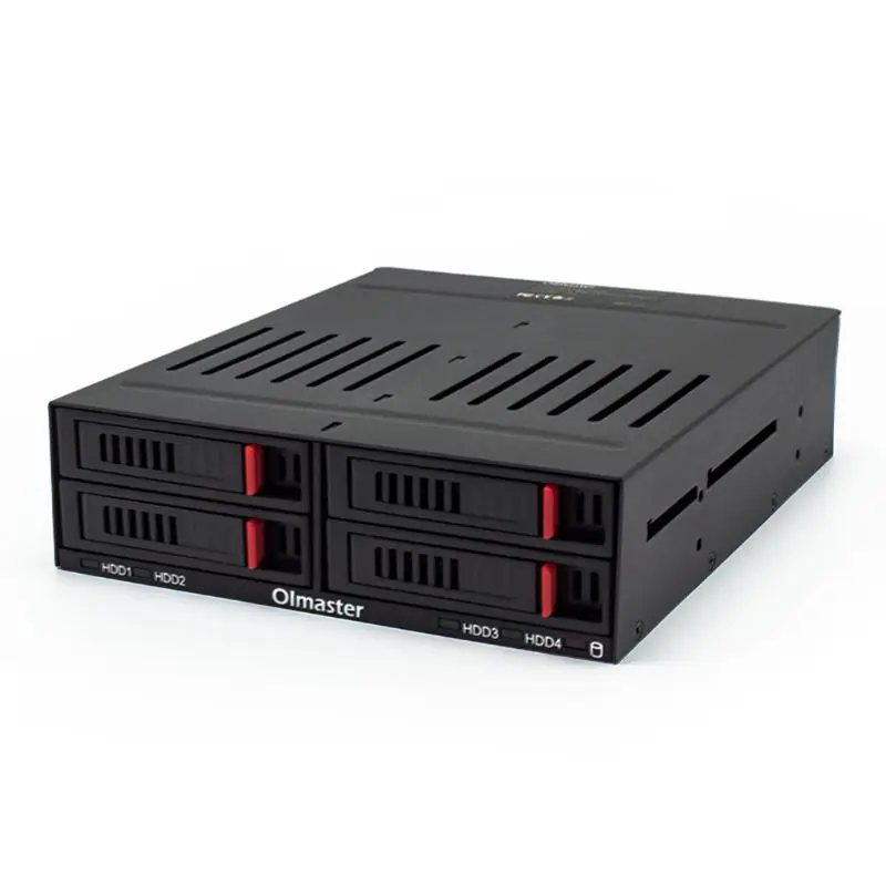 

HE-2006 4x2.5 Inch Slots SATA Internal Rack Hard Drive Case HDD SSD Mobile Enclosure Cover with LED Indicator
