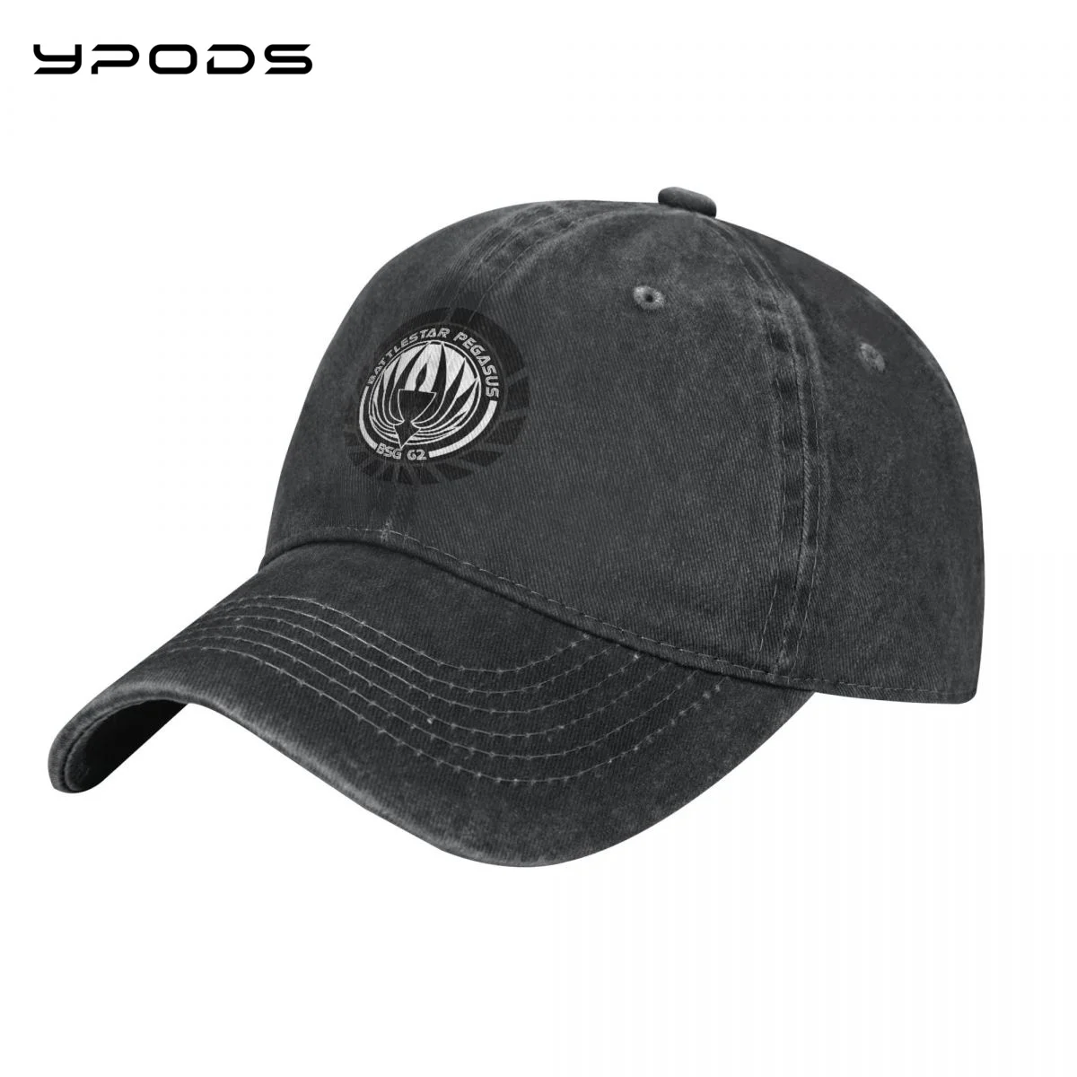 

Galactica PEGASUS BADGE Licensed Adult Heather Baseball Caps for Men Women Vintage Washed Cotton Dad Hats Print Snapback Cap Hat