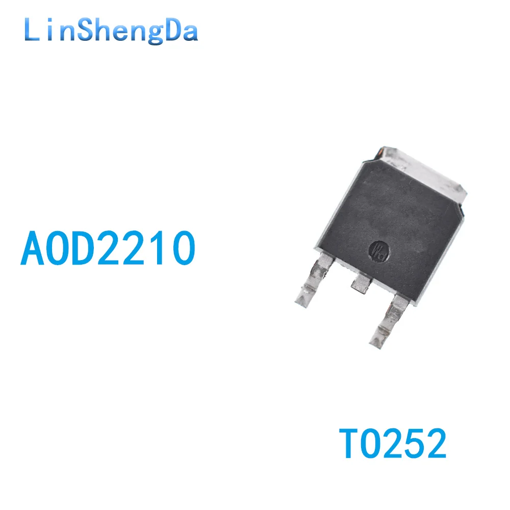 

10 шт., N-канальный полевой МОП-транзистор AOD2210, 18A, 200 в, чип TO252