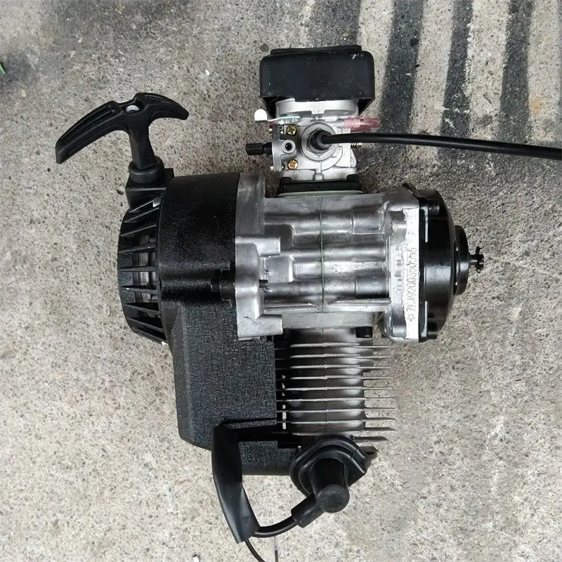 

Комплект двигателя для велосипеда, Электрический бензиновый металлический мини-двигатель для мотоцикла с звездочкой CC Аксессуары для моди...