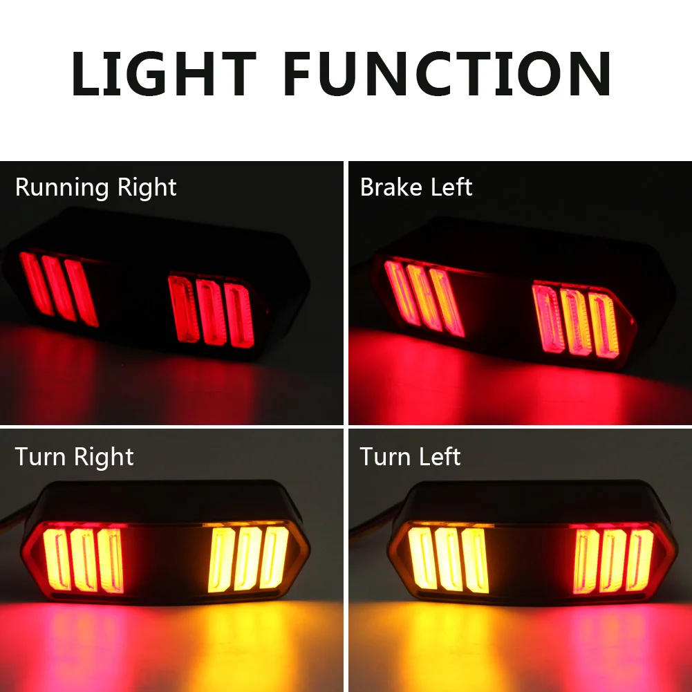 Светодиодный задний фонарь для мотоцикла указатель поворота ходовой тормозной