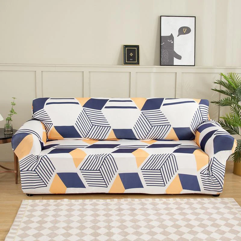 

Geometry Elastic Sofa Covers 1/2/3/4 Seats Corner Couch Cover L Shaped Sofa SlipCover Furniture Protector for Home Decoration