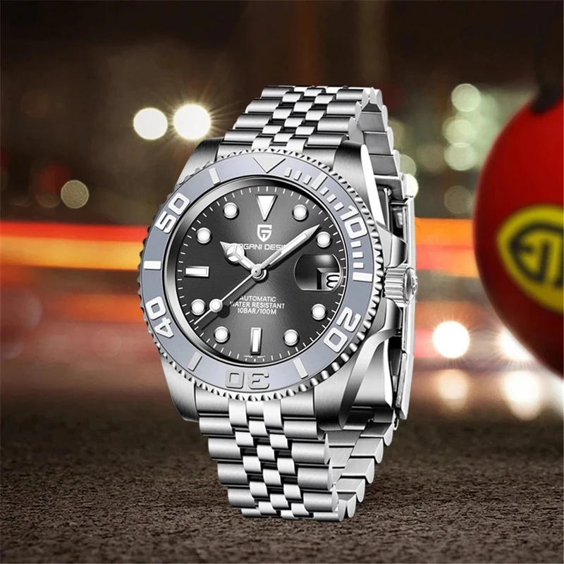 

PAGANI DESIGN 40MM V2 Men's Automatic Mechanical Watches Stainless Steel Ceramic Bezel Waterproof Watches Men's Luxury Sapphire