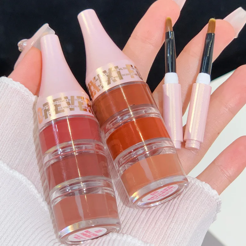 3 в 1 матовая баночка для губ цвета