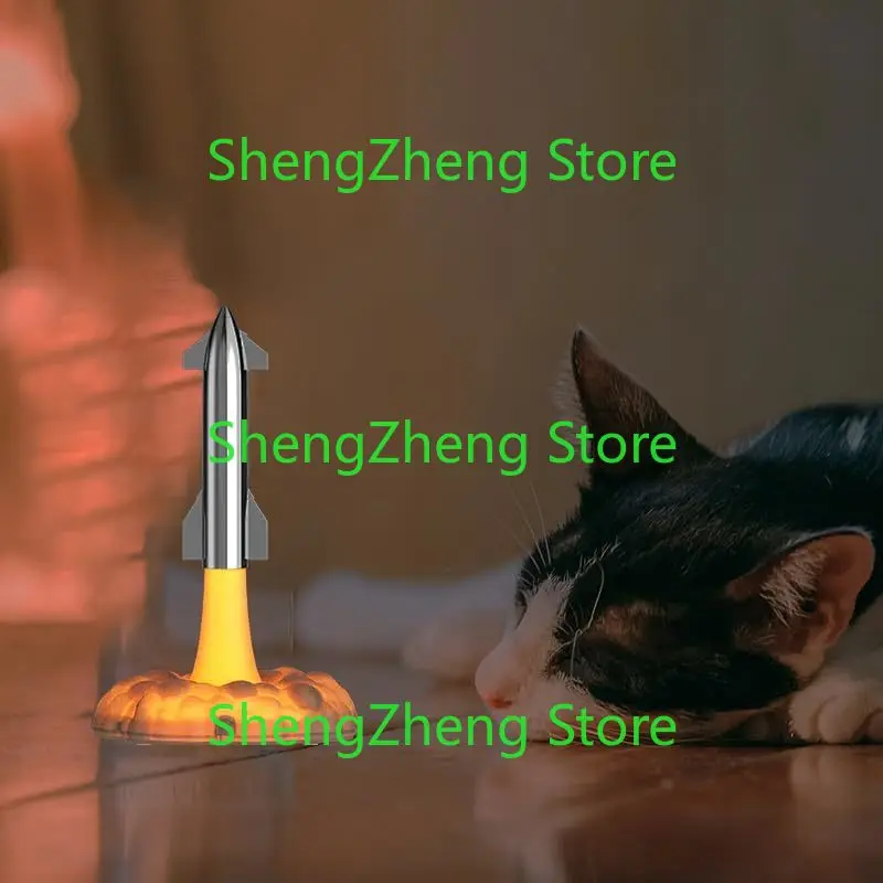 Свет звездного корабля Spacex ракетная лампа с 7-цветной меняющейся моделью ракеты