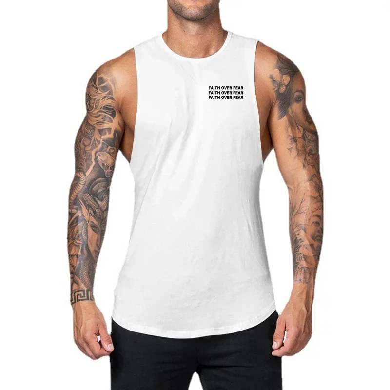 Майка мужская без рукавов для бега бодибилдинга тренировок