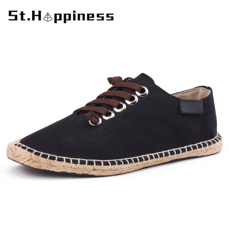 2022 г. Новая летняя Льняная мужская повседневная обувь ручной работы в рыбацком
