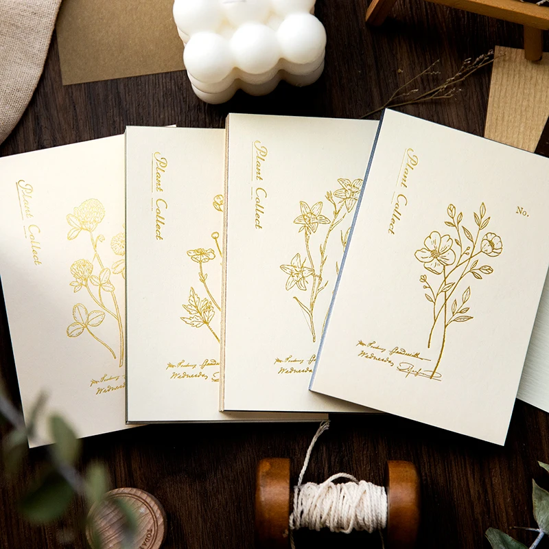 4 упаковки/партия блокноты для записей в стиле ретро