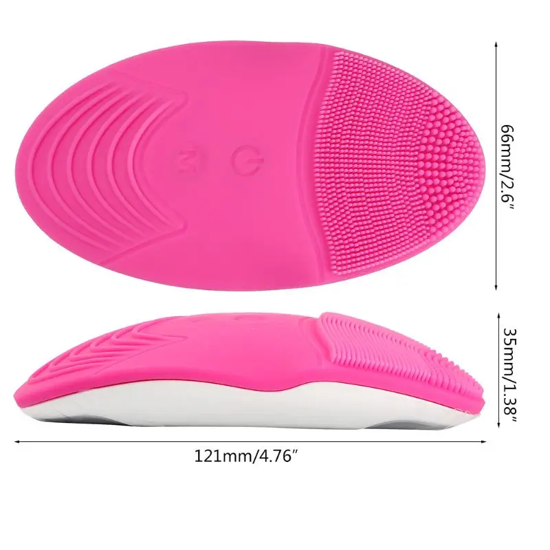 

Электрическая мини-машинка для мытья лица, силиконовое средство для ухода за кожей лица, Прямая поставка