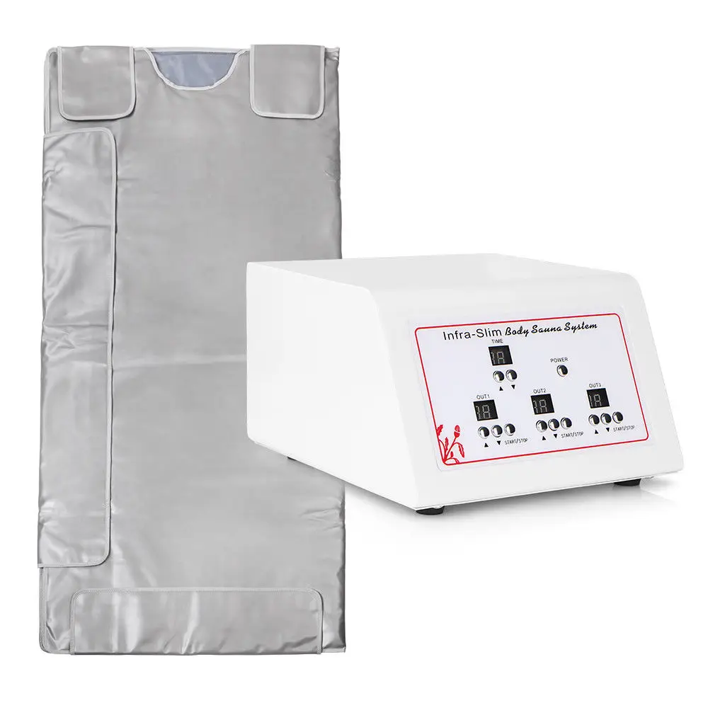 

Manufacturer Spa Portable 3 Zone digital control Far infrared Sauna Thermal Slimming Blanket detox far infrared body wrap