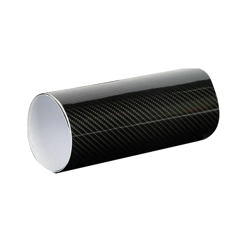 

1pc 7D Car Glossy Carbon Fiber Decal Sticker High Quality 30*152cm PVC Auto Vinyl Film Interior Wrap Stickers Accessories