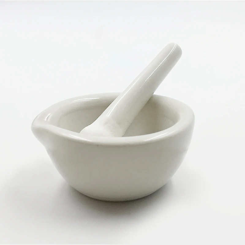 60mm Chinese Style Ceramics Spice Mill Grinder Set Bowls Handheld Seasoning Garlic Kitchen Mortar and Pestle Tools |