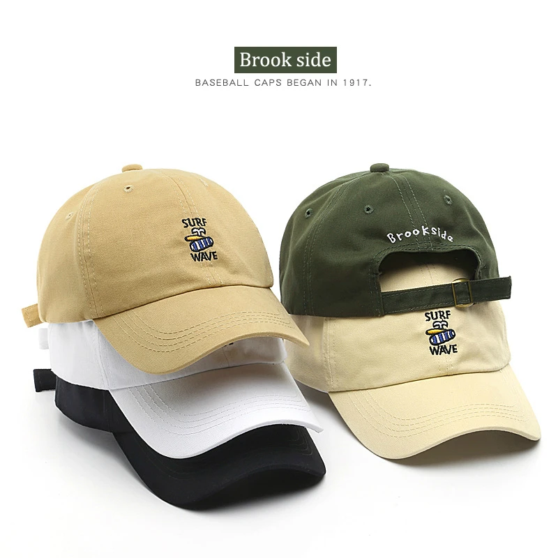 

New Cotton Baseball for Men and Women letter surf wave Snapback Hat Retro Mens Hats Summer Visors Cap Hip Hop Peaked Caps Unisex
