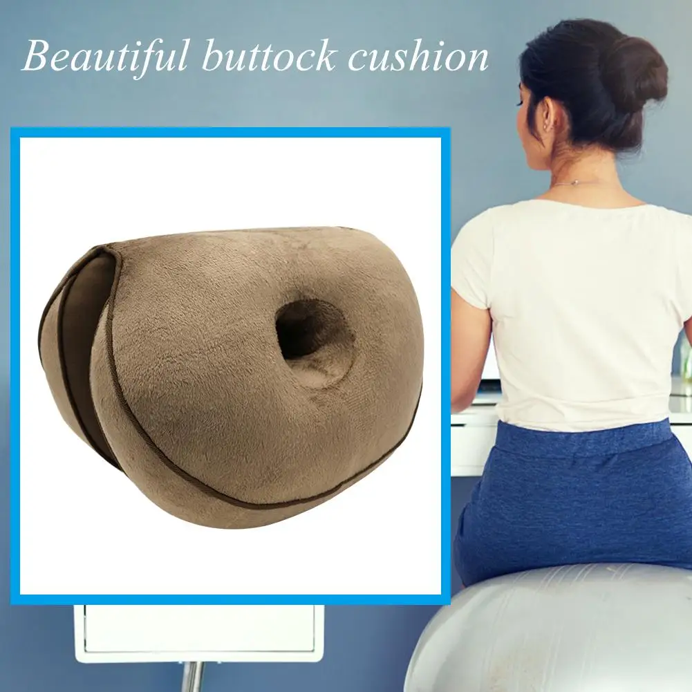 

1pcs Dual Comfort Orthopedic Cushion Pelvis Pillow Lift Hips Up Seat Cushion Multifunction, for Pressure Relief