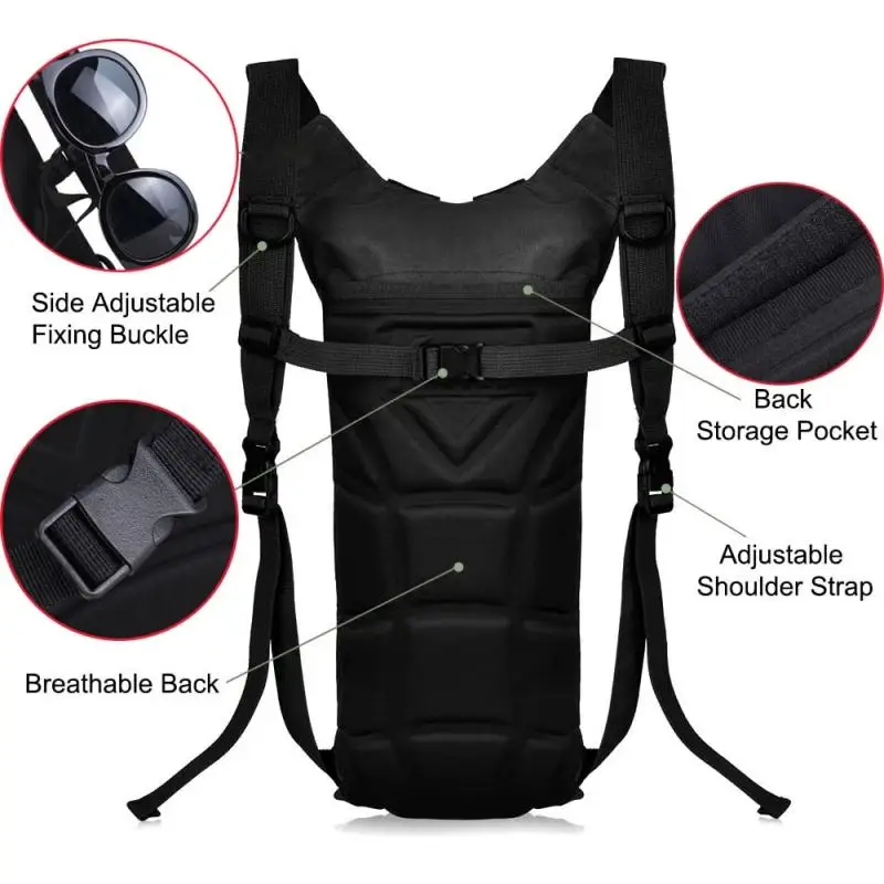 

Waterproof Tactical Hydration Backpack with 3L Bladder Outdoor Sport Water Bag Backpacks For Running Cycling Tourism and Camping