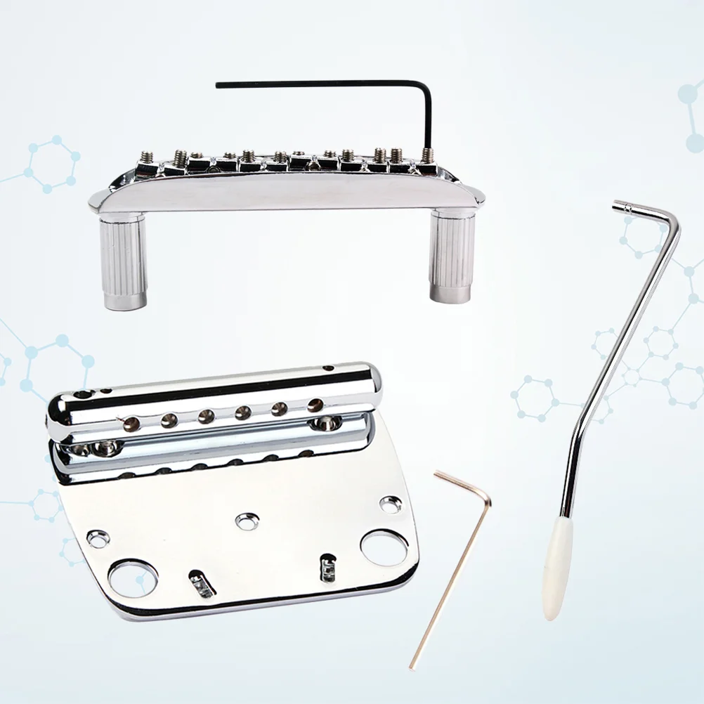 

Exquisite 6 String Guitar Tremolo Bridge Tailpiece Set for Mustang Guitar Guitar Part Accessories