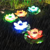 led solar lotus light float luminous pool lights underwater light solar pool lamp waterproof light pool light pool accessories